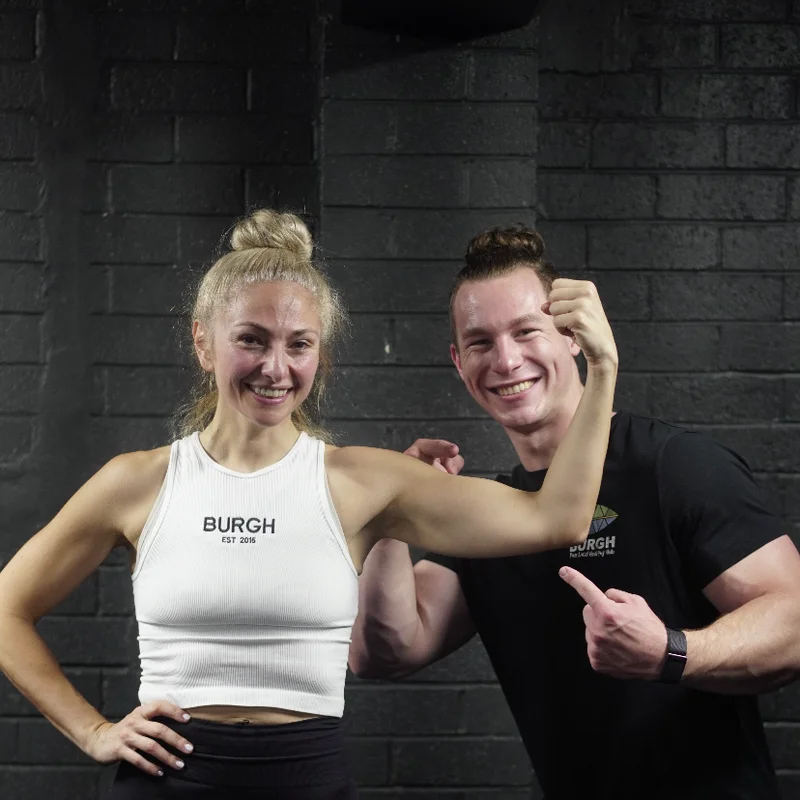 Alex with a client