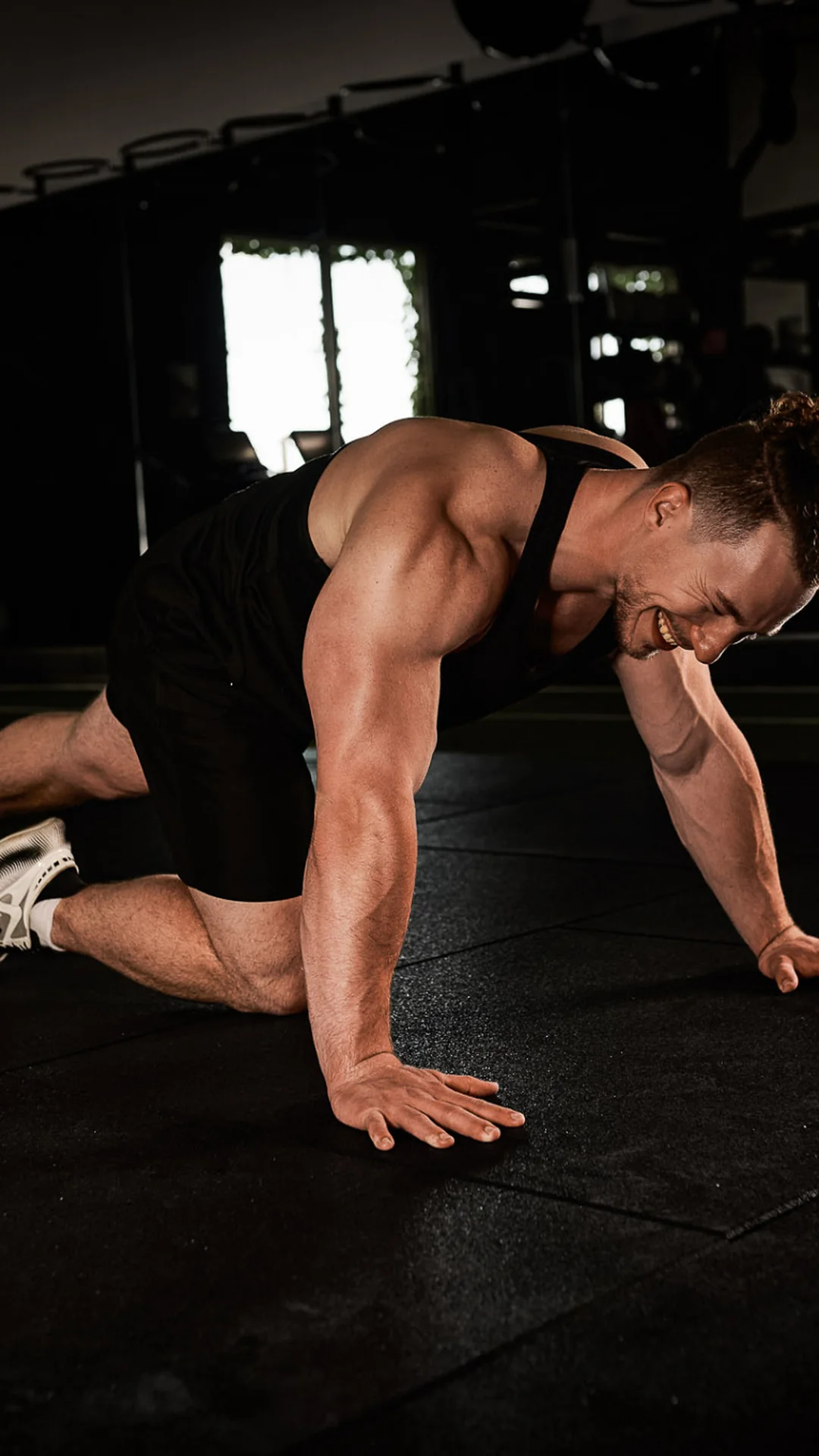 Alex training in the gym